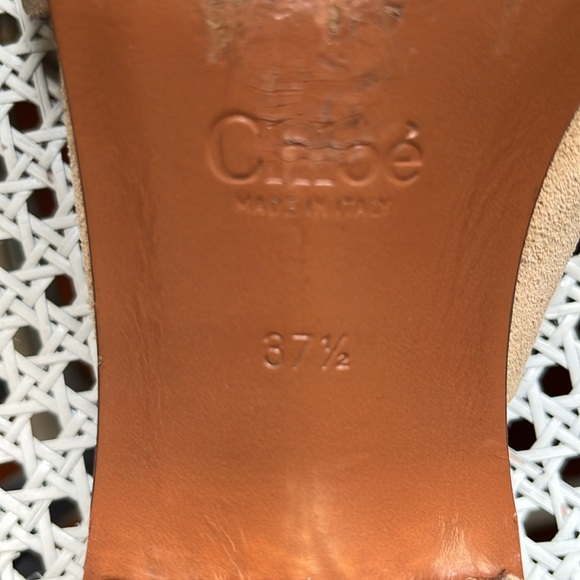 Chloe Qassie suede block heel mule sandal - Picture 7 of 7